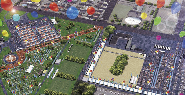 催事会場エリアのイメージ